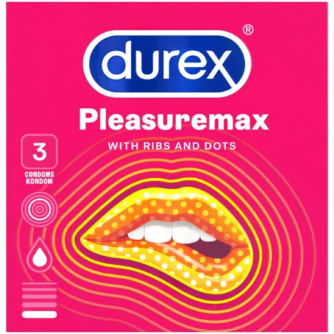 Durex Pleasuremax With Ribs & Dots Condom 3 Pack