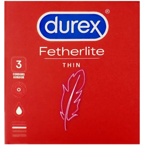 Durex Red Featherlite Thin Condom 3 Pack