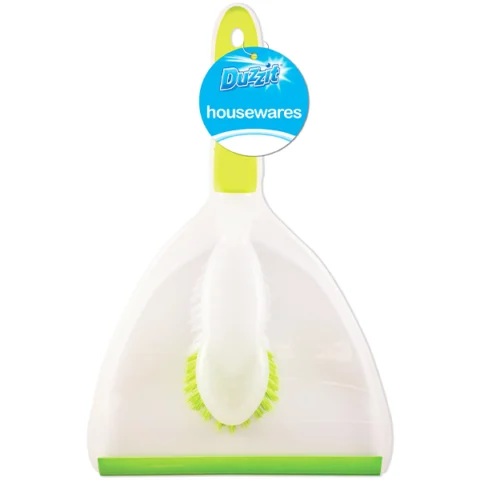Duzzit Bright Dustpan & Brush Assorted Colours