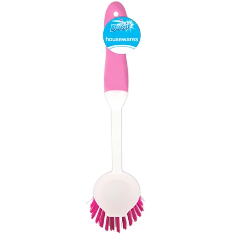 Duzzit Bright Round Head Dish Brush Assorted Colours