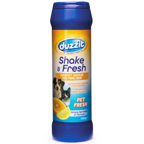 Duzzit Shake & Fresh Pet Fresh Carpet Odour Neutraliser 500g