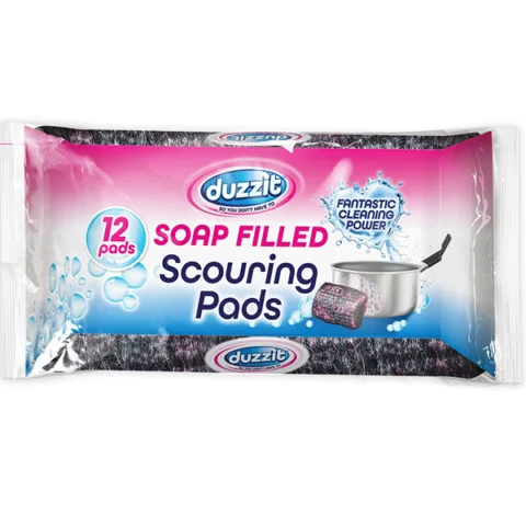 Duzzit Soap-Filled Scourers 12 Pack