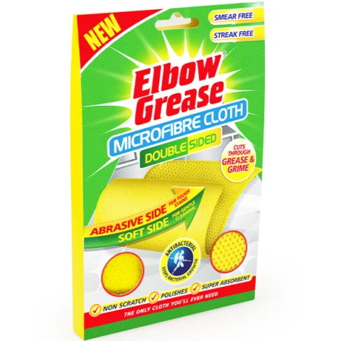 Elbow Grease Double-Sided Anti-Bacterial Microfibre Cloth