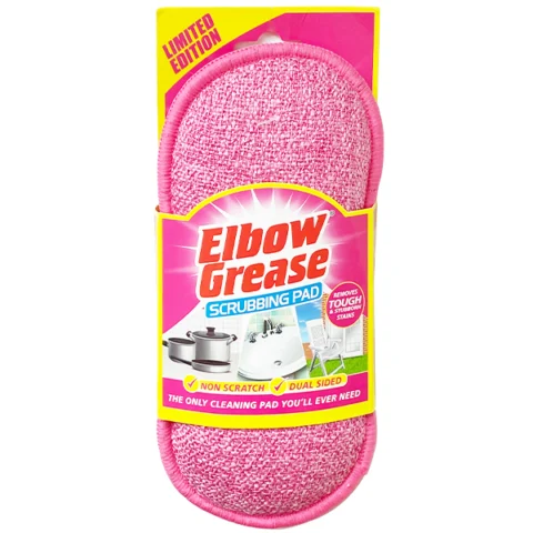Elbow Grease Dual-Sided Pink Scrubbing Pad