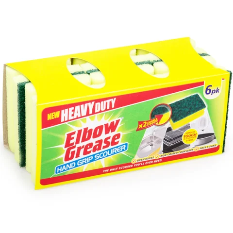 Elbow Grease Heavy Duty Hand Grip Scourer 6 Pack