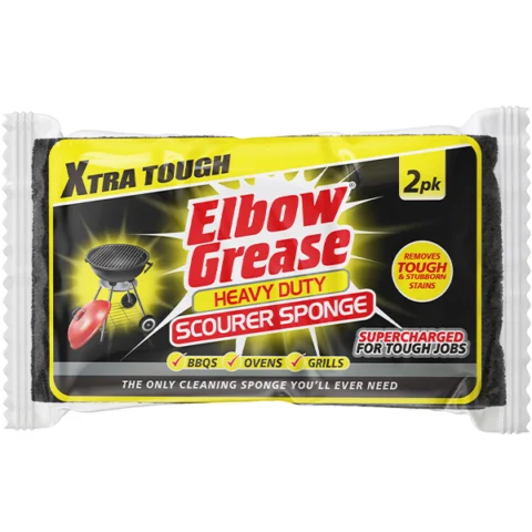 Elbow Grease Heavy Duty Scourer Sponge 2 Pack