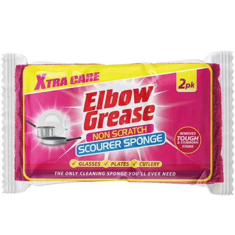 Elbow Grease Non-Scratch Scourer Sponge 2 Pack
