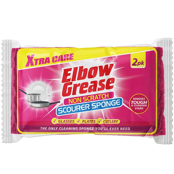 Elbow Grease Non-Scratch Scourer Sponge 2 Pack
