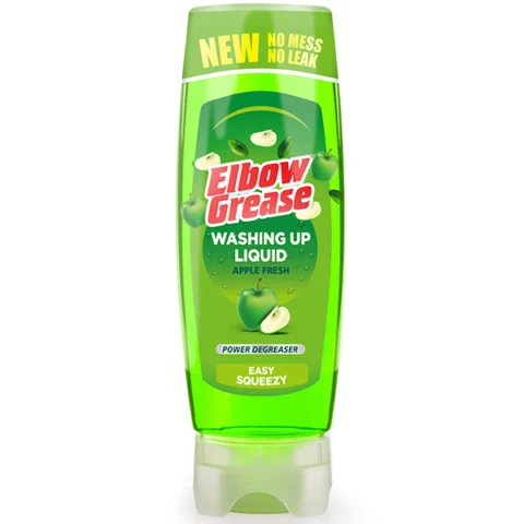 Elbow Grease Stand Up Easy Squeezy Apple Fresh Washing Up Liquid 450ml