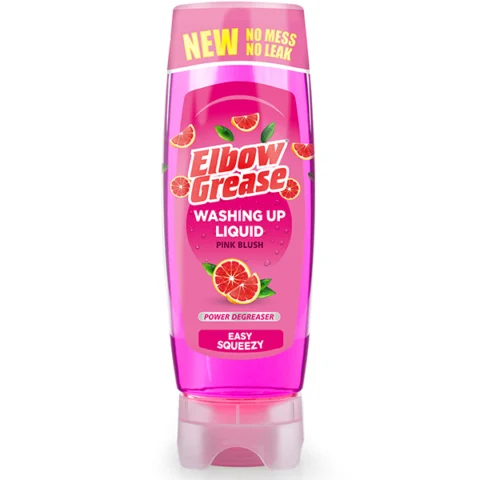 Elbow Grease Stand Up Easy Squeezy Pink Blush Grapefruit Washing Up Liquid 450ml