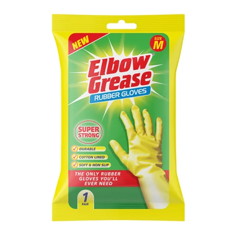Elbow Grease Super Strong Rubber Gloves Medium
