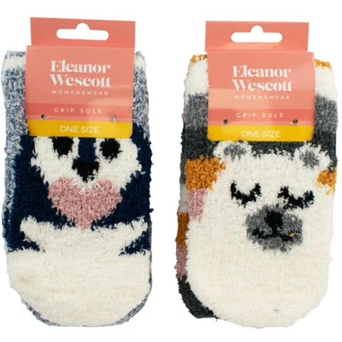 Eleanor Wescott Women's Microfibre Novelty Winter Socks Assorted