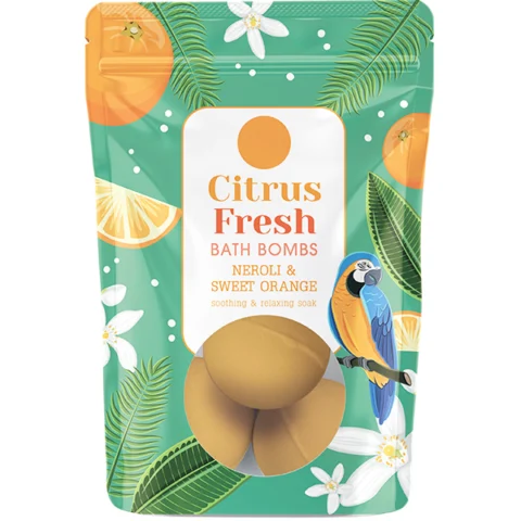Elysium Spa Citrus Fresh Neroli & Sweet Orange Bath Bombs 3 Pack