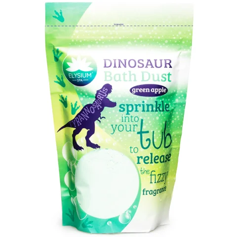 Elysium Spa Dinosaur Bath Dust Green Apple 400g