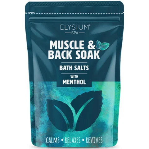 Elysium Spa Menthol Muscle & Back Bath Salts Soak 450G