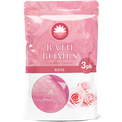 Elysium Spa Rose Bath Bombs 3 Pack