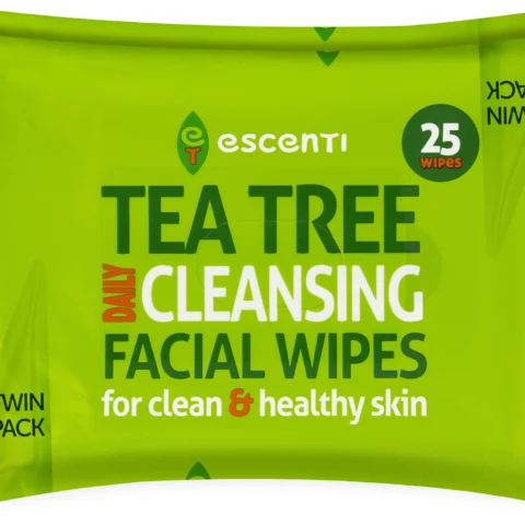 Escenti Tea Tree Cleansing Facial Wipes