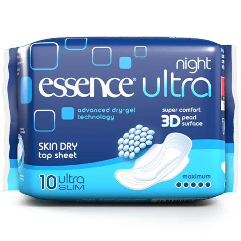 Essence Ultra Slim Night Sanitary Pads 10 Pack