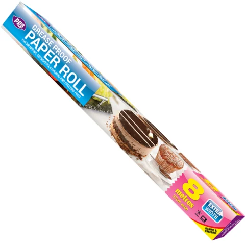Extra Wide Grease Proof Paper Roll 8m X 37cm