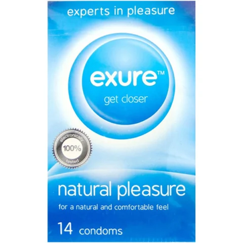 Exure Natural Pleasure Condoms 14 Pack