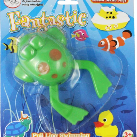 Fantastic Sea Pull Line Swimming Frog Bath Toy