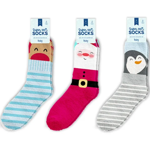 Farley Mill Baby Super Soft Christmas Printed Socks Assorted
