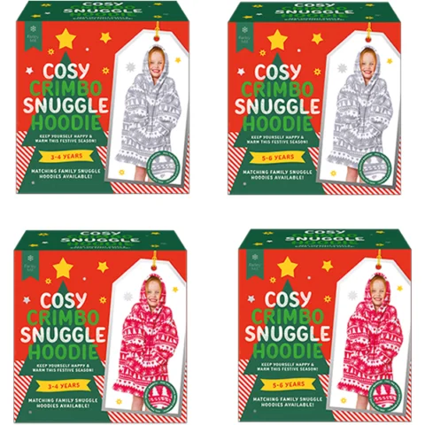 Farley Mill Kids Cosy Christmas Snuggle Hoodie Assorted