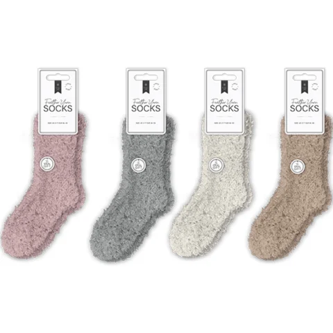 Farley Mill UK 3-7 Feather Yarn Socks 2 Pack Assorted Colours