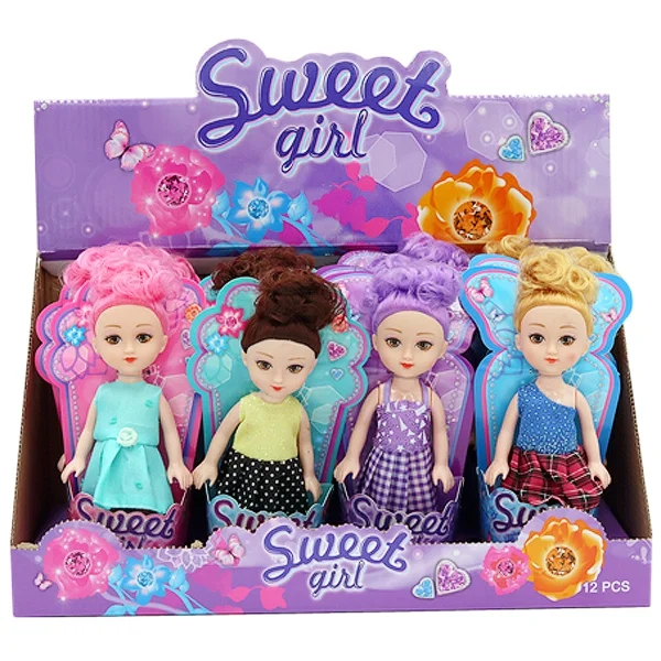 Fashion Doll 6" 4 Assorted 12pc