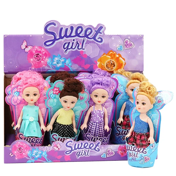 Fashion Doll 6" 4 Assorted 12pc
