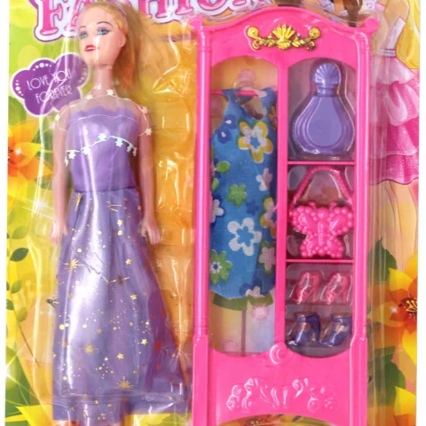 Fashion Doll With Clothes And Wardrobe