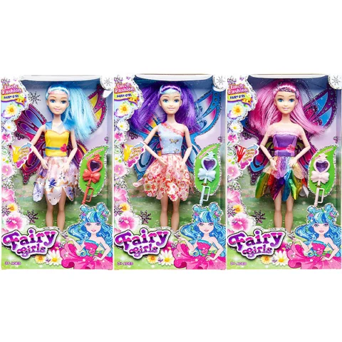 Fashion Fairy Doll With Wings Assorted