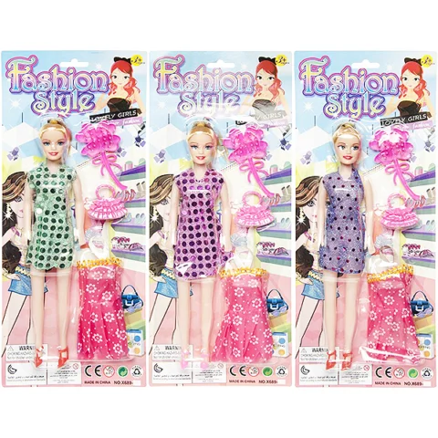 Fashion Style Dress-Up Doll Assorted