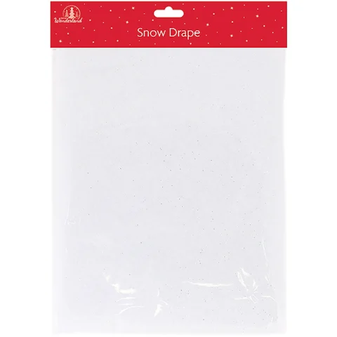 Festive Wonderland Snow Drape With Silver