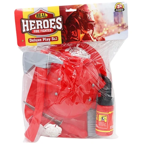 Firefighter Helmet & Accessories Play Set
