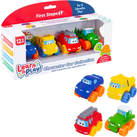 First Steps 12m+ My First Vehicles Baby Toy 4 Pack