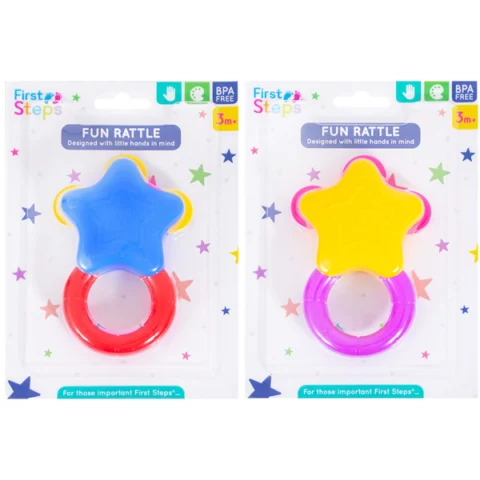 First Steps Fun Star Rattle Toy Assorted