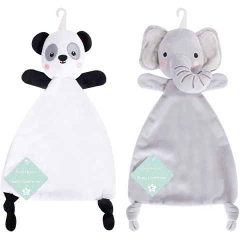 First Steps Soft Animal Baby Comforter 25cm X 25cm Assorted