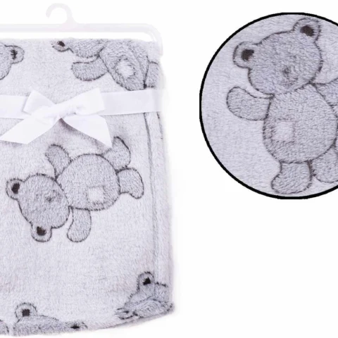 First Steps Teddy Bear Baby Blanket