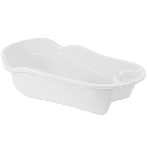 First Steps White Plastic Baby Bath 72cm X 42.5cm X 22.5cm