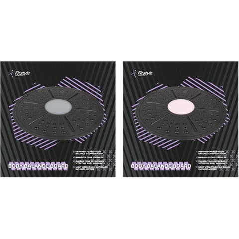 Fitstyle Body Balance Board 36cm Assorted Colours