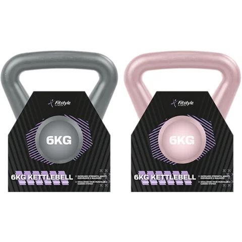 Fitstyle Kettlebell 6kg Assorted Colours