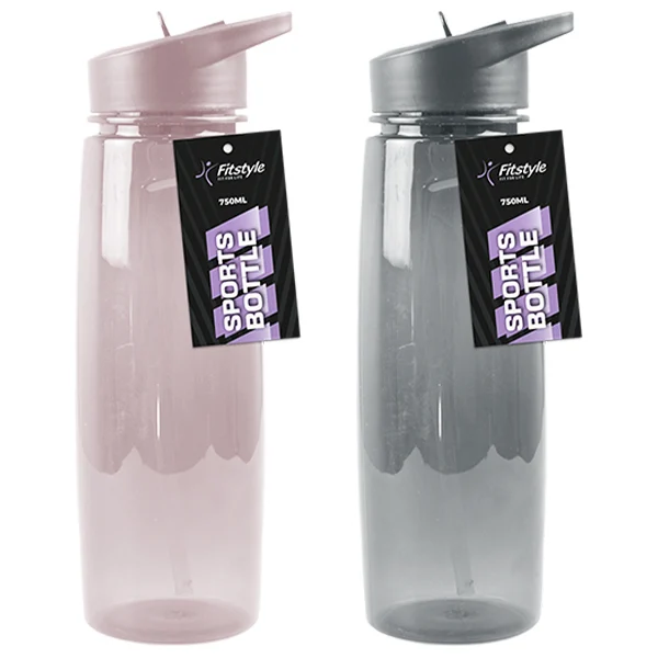 Fitstyle Sports Bottle 750ml Assorted Colours