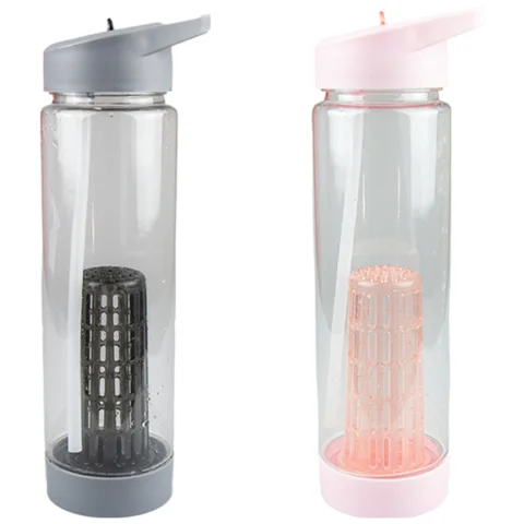 Fitstyle Water Bottle With Filter 740ml Assorted Colours