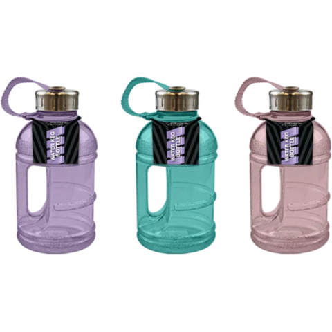 Fitstyle Water Keg Gym Bottle 1L Assorted Colours