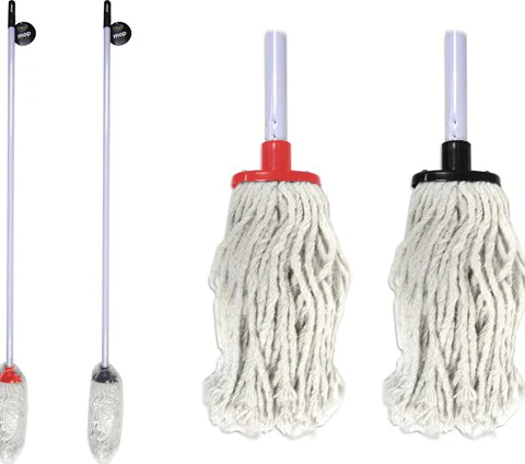 Floor Mop & Handle 2 Assorted Colours
