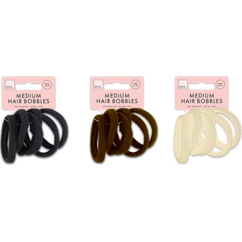 Forever Beautiful Medium Rolled Hair Bobbles 20 Pack Assorted Colours