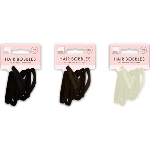 Forever Beautiful Natural Hair Bobbles 20 Pack Assorted Colours
