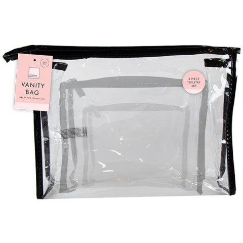 Forever Beautiful Toiletry Bag Set 3 Pack