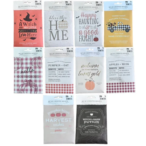 Fragrance Sachet 20g 3 Pack Assorted